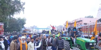 फ़ूडग्रेन मर्चेंट्स एसोसिएशन द्वारा केंद्र सरकार द्वारा तीन कानूनों के विरोध में किसान संगठनो द्वारा महायात्रा