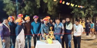 ईरांस में कबड्डी प्रतियोगिता के पांचवे सीजन का आगाज उद्घाटन में सांगानेर ने दांतड़ा बांध को 14 अंको से हराया।