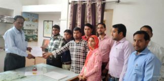 पटवार संस्था शाहपुरा ने तहसीलदार को दिया ज्ञापन