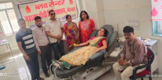 सविता ने छठी बार रक्तदान कर दिया महिला रक्तदान जागरूकता का संदेश