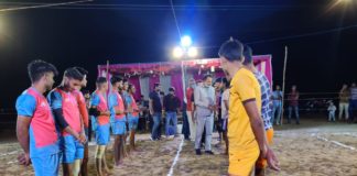 शहीद भगतसिंह नवग्रह आश्रम कबड्डी प्रतियोगिता का हुआ उद्घाटन ।