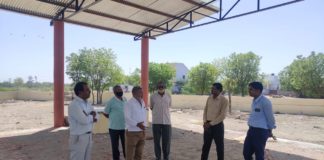 आसींद रोड शमशान घाट का किया निरीक्षण