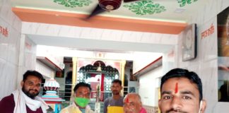 विशव हिन्दू परिषद् बजरंग दल द्वारा गुरु पूर्णिमा पर संतो का सम्मान