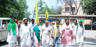 धान की न्यूनतम सर्मथन मूल्य पर सरकारी खरीद करने की मांग