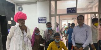 एस एम एस हॉस्पिटल डॉक्टरो की यूनिट्स ने चांदमल का इलाज शुरू