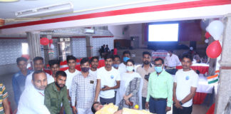 युथ क्लब द्वारा रक्तदान शिविर का आयोजन