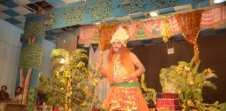 लंका दहन के नाटक का मंचन