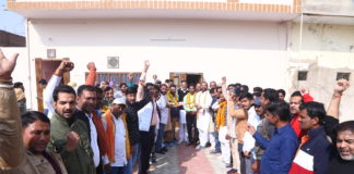 भाजपा युवा मोर्चा के नवनियुक्त नगरमण्डल अध्यक्षों का स्वागत