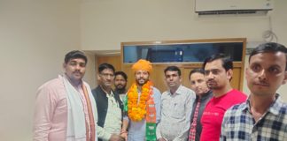 भाजपा युवा मोर्चा ने किया डॉ. मिथिलेश गौतम का स्वागत