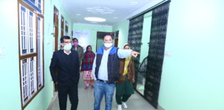 गोरा धाय ग्रुप फोस्टर केयर योजना के तहत केन्द्र का निरीक्षण