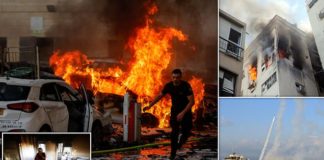 इजरायल पर 5 हजार रॉकेट से आतंकी हमला, लोगों से बंकरों में छिपने की अपील, देखें वीडियो