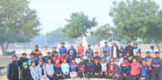 राष्ट्रीय सीनियर बेसबॉल प्रतियोगिता के लिए आयोजित प्रशिक्षण शिविर का समापन