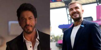शाहरुख खान ने फुटबॉलर डेविड बेकहम का मन्नत में किया भव्य स्वागत