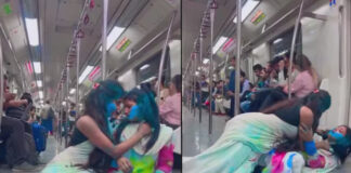 Delhi Metro Holi: दिल्ली मेट्रो में लड़कियों की अश्लीलता, भड़के लोग, VIDEO