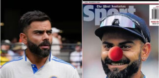 ऑस्ट्रेलियन मीडिया ने विराट कोहली का जमकर उड़ाया मजाक, जोकर बनाकर छापी तस्वीर, देखें