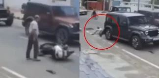 CCTV में कैद हुई दरिंदगी, थार चालक ने जानबूझकर 2 बार बुजुर्ग को कुचला, देखें VIDEO