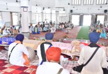 शहीदी जोड़ मेले को लेकर गुरुद्वारा साहिब में लड़ीवार अखंड पाठों की श्रृंखला जारी