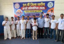 जिला स्तरीय कराटे प्रतियोगिता में हनुमानगढ़ के खिलाड़ियों ने जीते पदक