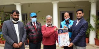 चमकता जीवन सेवा संस्थान का नववर्ष 2021 केलेंडर विधानसभा अध्यक्ष के कर कमलों से विमोचित