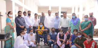 पावर लिफिटिंग महिला वर्ग प्रतियोगिता मे भाग लेने के लिए सम्मान समारोह आयोजित