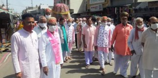 शाहपुरा रामद्वारा में फूलडोल महोत्सव का औपचारिक आगाज