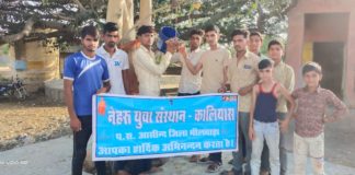 पक्षियों के लिए परिंडे बांधकर कालियास के युवाओ को शपथ दिलाई