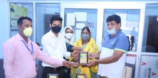 घर में कोरोना महामारी के तहत आम जन को बचाव एवं सुरक्षा सामग्री का वितरण