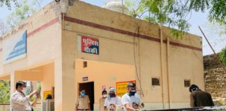 राष्ठीय आह्वान पर युवा कांग्रेस कार्यकर्ताओं ने राजकीय चिकित्सालय को किया सेनेटाइज