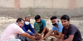 ट्रैफिक थाना परिसर में चलाया सफाई अभियान