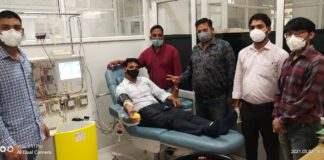 जरूरतमन्दों के लिए प्लाज़मा कोविड दान: आशीष ने किया प्लाज़मा दान