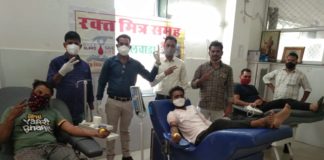 रक्त मित्र समूह द्वारा महात्मा गांधी हॉस्पिटल में 15 यूनिट रक्तदान किया