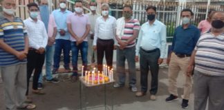 कोरोना से निधन वालो को दी कांग्रेस ने श्रद्धांजलि