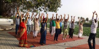 भारतीय जनता पार्टी ने मनाया योग दिवस