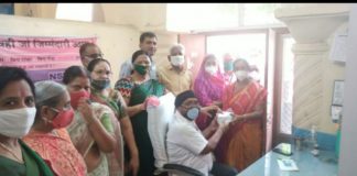 महावीर इंटरनेशनल संघर्ष वीरा केन्द्र पुर द्वारा पौधारोपण व मास्क व वितरण सम्पन्न