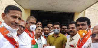 शाहपुरा तहसीलदार को राज्यपाल के नाम सौंपा ज्ञापन