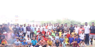 फुटबॉल खिलाड़ियों का सम्मान