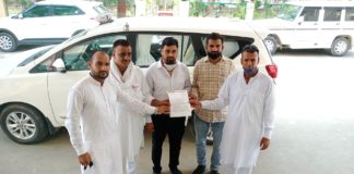 कांग्रेस सरकार की जनविरोधी नीतियों के विरोध में भाजपा ओबीसी मोर्चा ने सौंपा ज्ञापन