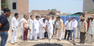 कारपेट संड़क का कार्य का शुभारम्भ