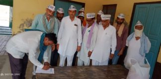 आप कार्यकर्ताओ ने रावतसर व लखूवाली में चलाया हस्ताक्षर अभियान