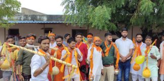 51 कावड़ियों की गंगाजल यात्रा का शुभारंभ