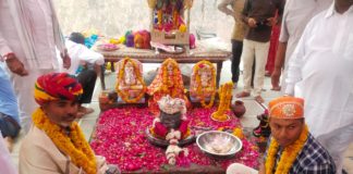 शिव परिवार और रामेश्वरम भगवान की प्राण प्रतिष्ठा के साथ मूर्ति स्थापना के साथ ही तीन दिवसीय आयोजन सम्पन्न