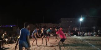 नवग्रह आश्रम की टीम ने कब्बडी प्रतियोगिता में जयपुर को 22/45अंको से हराया