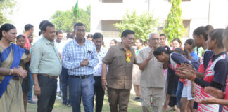 जिला स्तरीय हैण्डबॉल प्रतियोगिता का आगाज