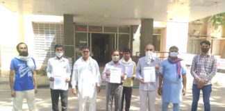 किसानों पर बर्बरतापूर्वक लाठीचार्ज करने वाले अधिकारियों के खिलाफ कार्यवाही की मांग