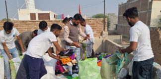 मुहिम मुस्कान के तहत युथ क्लब ने जरूरतमंदों में बांटे गर्म वस्त्र व कम्बल