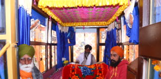 किसानों की आत्मिक शांती के लिए कोहला टोल नाके पर श्रीअखण्ड पाठ का प्रकाश