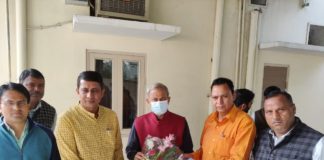 आयुष प्रकोष्ठ राजस्थान ने आयुष मंत्री डॉ. सुभाष गर्ग का स्वागत कर मांग पत्र सौंपा।