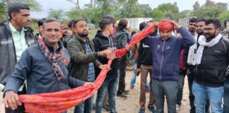 राज्य स्तर पर सम्मानित शिक्षक का किया स्वागत