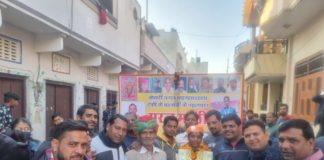 केसरी नंदन व्यामशाला के पहलवान माली का स्वागत