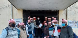 पुरानी पेंशन बहाल करने बाबत नायब तहसीलदार को सौंपा ज्ञापन